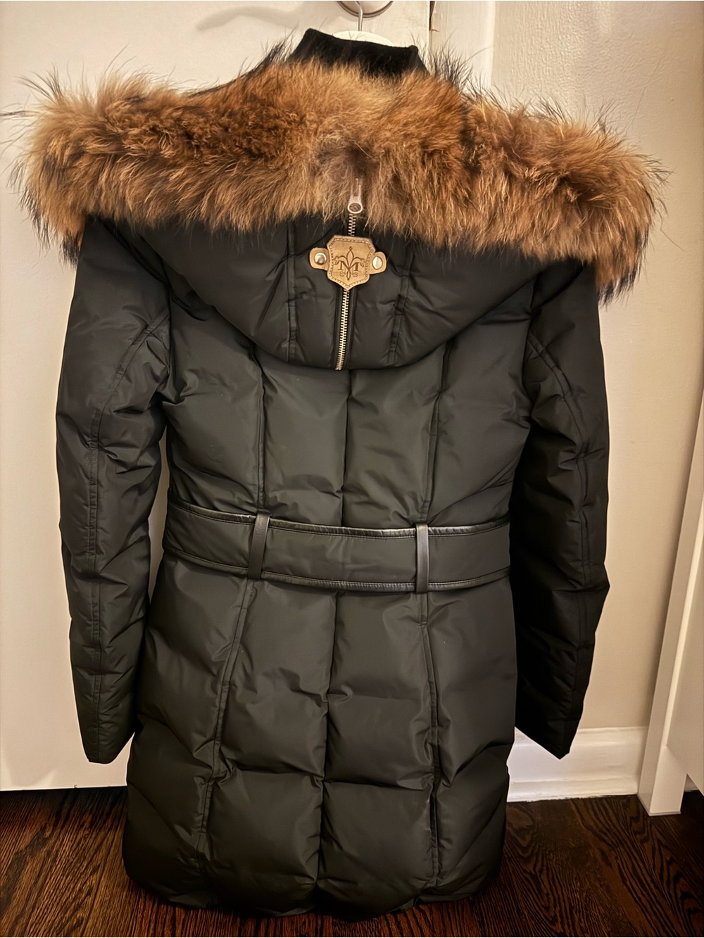 Mackage TRISH Black Down Coat Genuine Fur - Picture 4 of 10